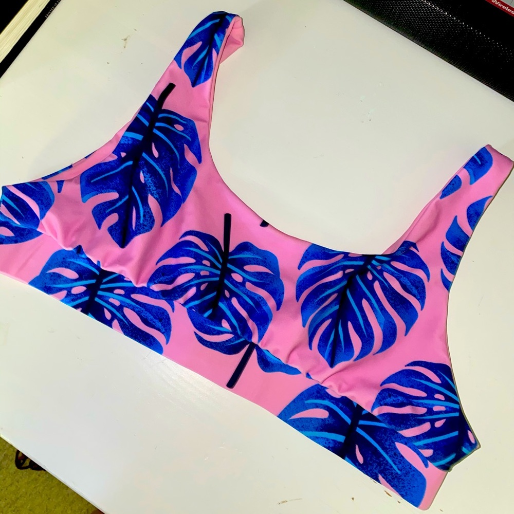 Kulani Kinis Palm Leaf Bikini Top